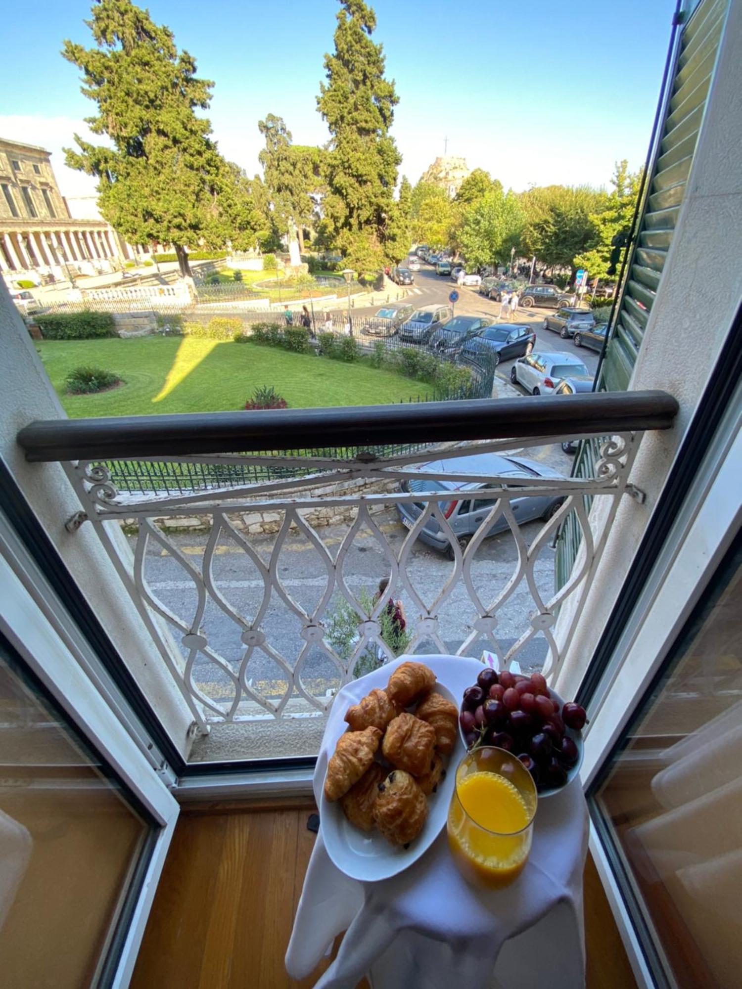 Palazzo Luxury Suite - View To Liston Square & Old Fortress Of Corfu Old Town Eksteriør bilde
