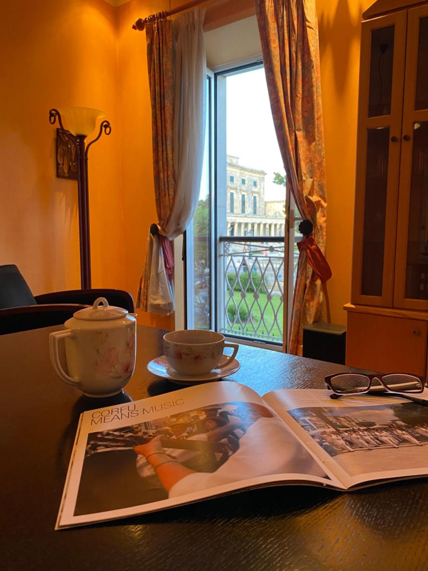 Palazzo Luxury Suite - View To Liston Square & Old Fortress Of Corfu Old Town Eksteriør bilde